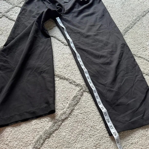 Lulus black trouser pants high rise straight leg loose fit taper XL new - Picture 4 of 7